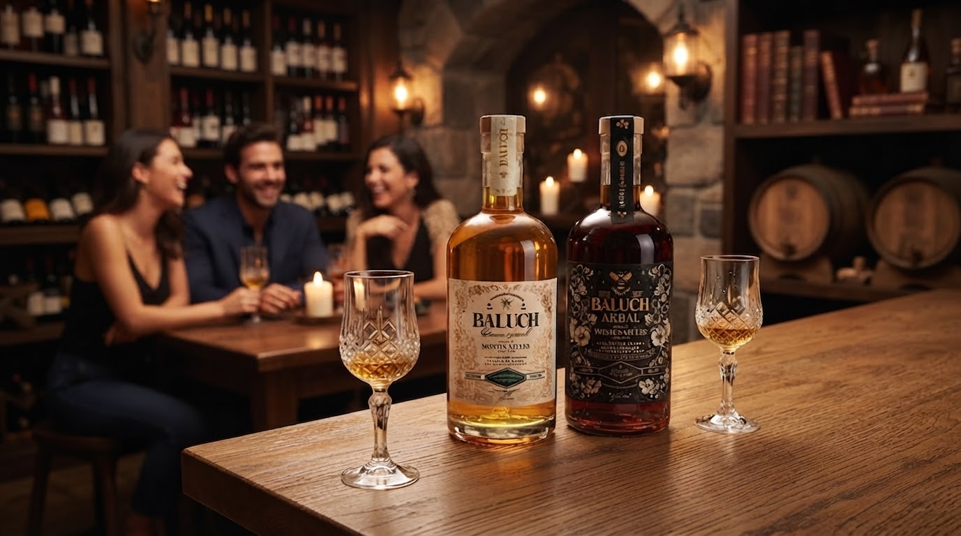 Baluch Reserva Especial y Akbal en una sesión fotográfica